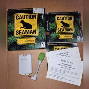 Dreamcast Caution Seaman Complete with Microphone